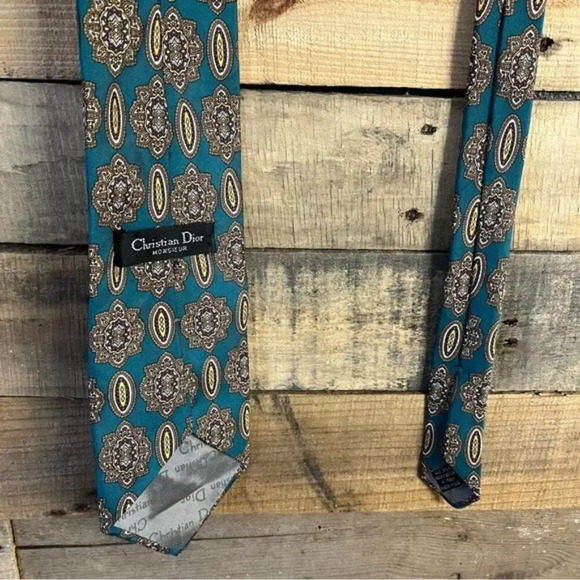 Christian‎ Dior Teal Tie - Picture 7 of 13